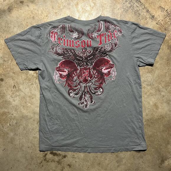 Vintage Y2k Alabama Crimson Tide Cross Grey Shirt - Picture 3 of 5